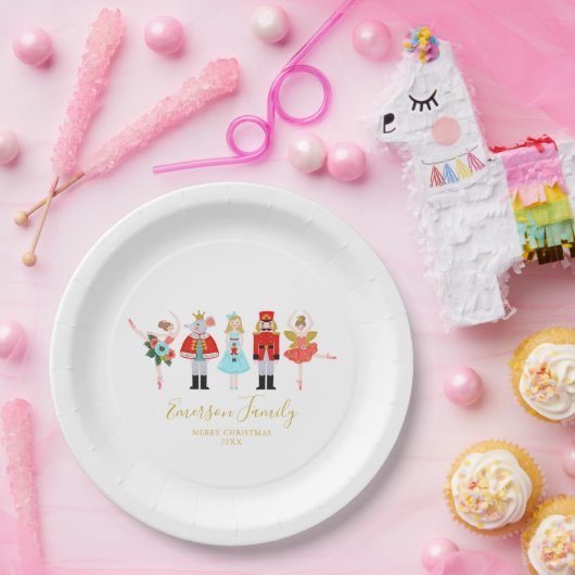 Illustrationen zu Weihnachts-Nutcracker Pappteller (Party)