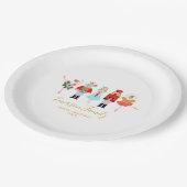 Illustrationen zu Weihnachts-Nutcracker Pappteller (Schrägansicht)