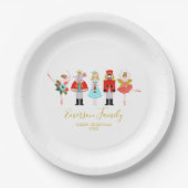 Illustrationen zu Weihnachts-Nutcracker Pappteller (Vorderseite)