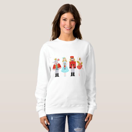 Illustrationen zu Weihnachts-Nutcracker Sweatshirt (Vorne ganz)
