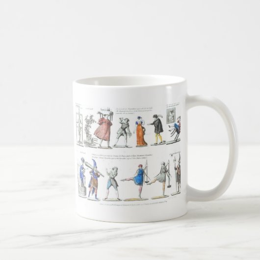 Illustrationen zum französischen Ballet Kaffeetasse (Rechts)