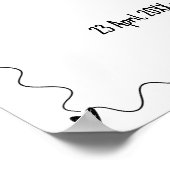 Illustrationen zur Hochzeit von handgezeichneten S Poster (Ecke)