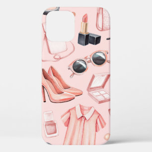 Illustrationen zur Mode. Nahtloses Muster Case-Mate iPhone Hülle