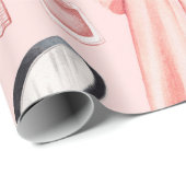 Illustrationen zur Mode. Nahtloses Muster Geschenkpapier (Rolleneckpunkt)