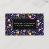 Illustrationen zur natürlichen Blume Terminkarte (Rückseite)