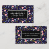 Illustrationen zur natürlichen Blume Terminkarte (Vorne/Hinten)