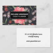 Illustrationen zur natürlichen Blume Visitenkarte (Vorne/Hinten)