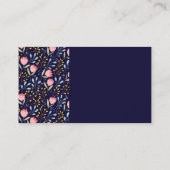 Illustrationen zur natürlichen Blume Visitenkarte (Rückseite)