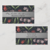 Illustrationen zur natürlichen Blume Visitenkarte (Vorne/Hinten)