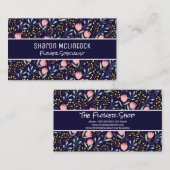 Illustrationen zur natürlichen Blume Visitenkarte (Vorne/Hinten)