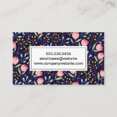 Illustrationen zur natürlichen Blume Visitenkarte (Rückseite)