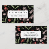 Illustrationen zur natürlichen Blume Visitenkarte (Vorne/Hinten)