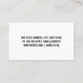 Illustrationen zur Sammlung von Kraftfahrzeugen |  Visitenkarte (Rückseite)