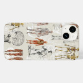 Illustrationen zur Vintagen Anatomie Case-Mate iPhone Hülle (Rückseite (Horizontal))