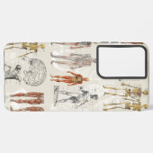 Illustrationen zur Vintagen Anatomie Samsung Galaxy Hülle (Linke Seite)
