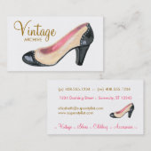 Illustrations-Absatz-Pumpen-Visitenkarten Visitenkarte (Vorne/Hinten)