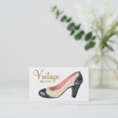 Illustrations-Absatz-Pumpen-Visitenkarten Visitenkarte (Stehend Vorderseite)