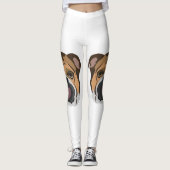 Illustrations-Englisch-Bulldogge Leggings (Vorderseite)