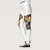 Illustrations-Englisch-Bulldogge Leggings (Links)