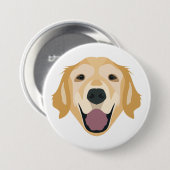 Illustrations-golden retriever button (Vorne & Hinten)