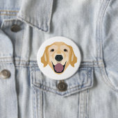 Illustrations-golden retriever button (Beispiel)