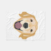 Illustrations-golden retriever fleecedecke (Vorderseite (Horizontal))