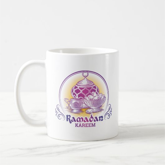 Illustrations-Kaffee-Tasse Ramadans Kareem Kaffeetasse (Links)