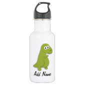Illustrations-Name-Flasche Dino Trex Trinkflasche (Vorderseite)