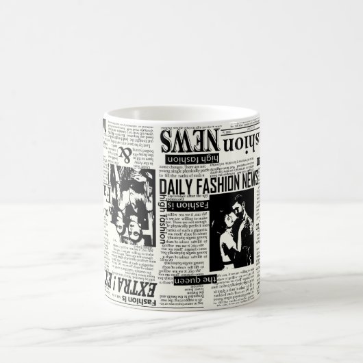Illustrations of newspapers front page art work wa kaffeetasse (Mittel)