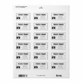 Illustrationsadresse für Kamerahilfer Adressaufkleber (Vorne)