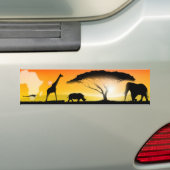 Illustrationsafrikanerlandschaft Autoaufkleber (Auf Auto)