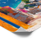 IllustrationsCollage von Bodrum Post Poster (Ecke)