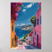 IllustrationsCollage von Bodrum Post Poster (Vorne)