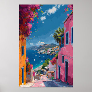 IllustrationsCollage von Bodrum Post Poster