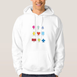 Illustrationsdesign für niedliche Gestaltzeichen Hoodie
