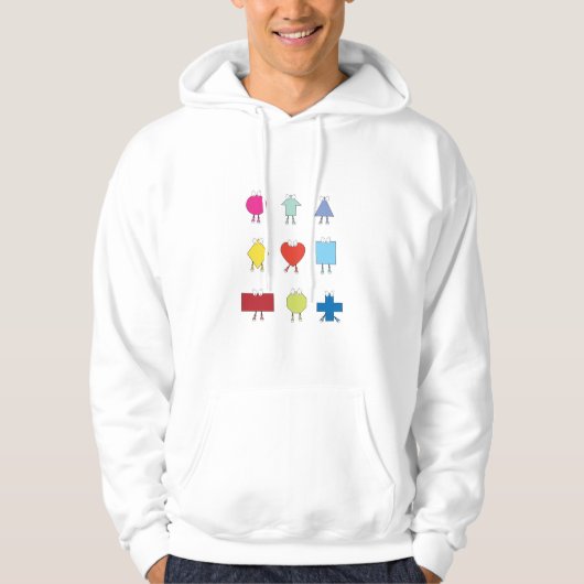 Illustrationsdesign für niedliche Gestaltzeichen Hoodie (Vorderseite)