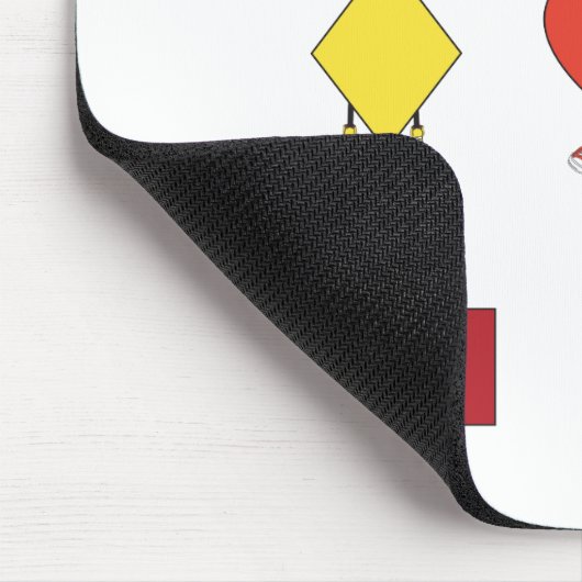 Illustrationsdesign für niedliche Gestaltzeichen Mousepad (Ecke)