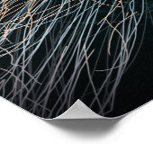 Illustrationsdruck für Quallenfische in Tiefsee Poster (Ecke)