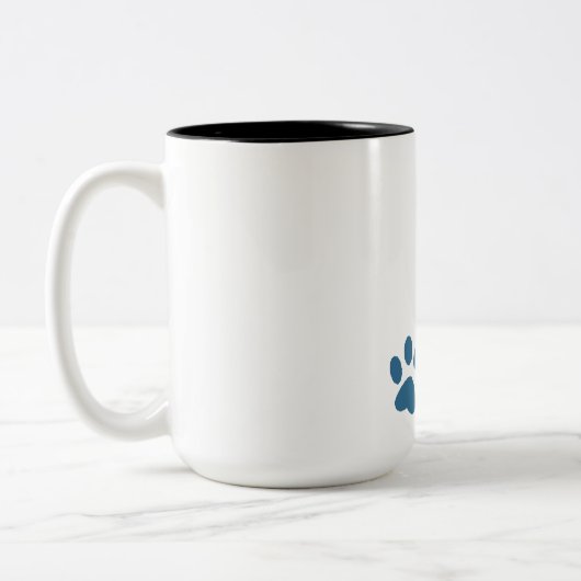 Illustrationsdruck Zweifarbige Tasse (Links)