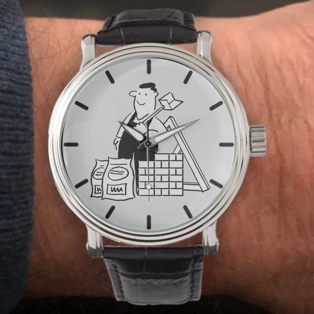Illustrationsentwurf für Builder Armbanduhr (Von Creator hochgeladen)