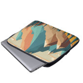 Illustrationsfelsen Laptopschutzhülle (Vorne Knopf)