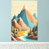 Illustrationsfelsen Leinwanddruck (Insitu (Holzboden))