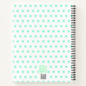 Illustrationsfrau im Sommer Notizblock (Rückseite)