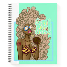 Illustrationsfrau im Sommer