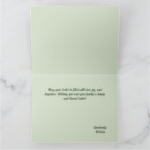 Illustrationskarte für glückliche Osterblumen Karte (Innenseite)