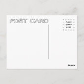 Illustrationskarte für mittelalterliche Kräuterhan Postkarte (Rückseite)