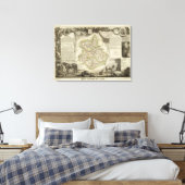 Illustrationskarten Leinwanddruck (Insitu (Schlafzimmer))