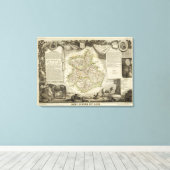 Illustrationskarten Leinwanddruck (Insitu (Holzboden))