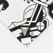 Illustrationsmotorräder Roller und Helme Fleecedecke (Ecke)