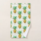 Illustrationsmuster für Ananas Badhandtuch Set (Handtuch)